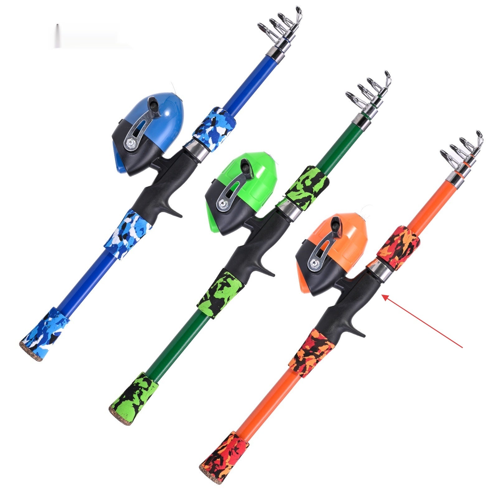 Gun-type Short-section Telescopic Lure Fishing Rod Children's Fishing Rod Fishing Gear