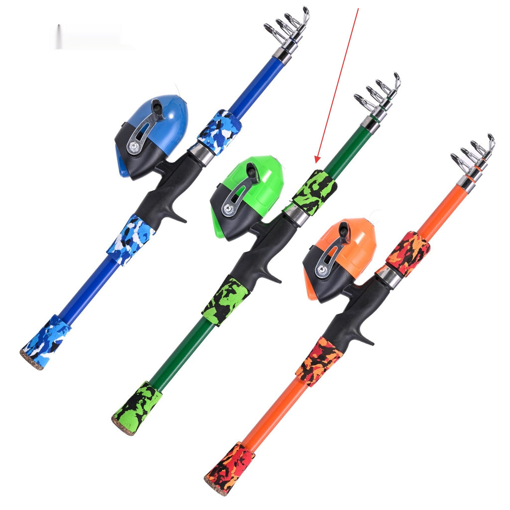 Gun-type Short-section Telescopic Lure Fishing Rod Children's Fishing Rod Fishing Gear