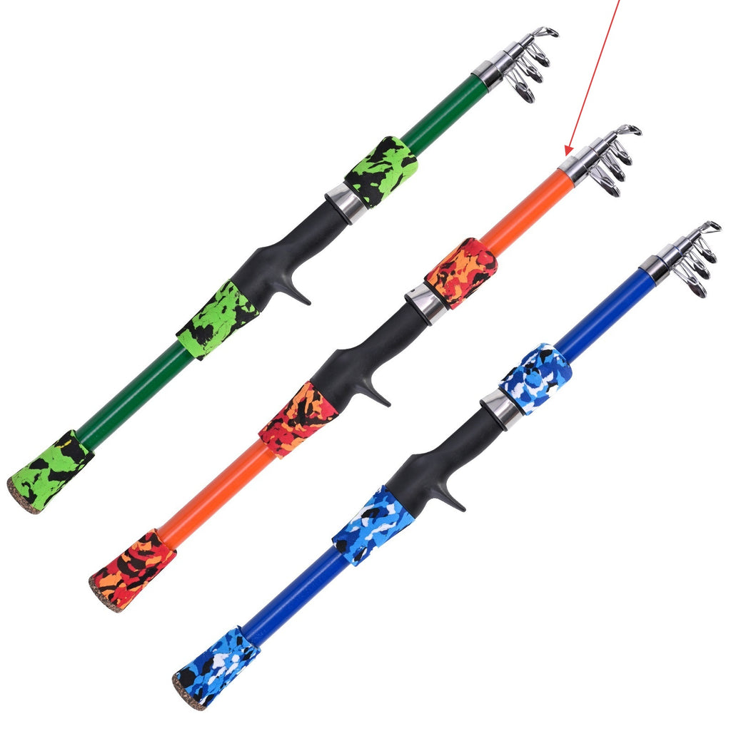 Gun-type Short-section Telescopic Lure Fishing Rod Children's Fishing Rod Fishing Gear